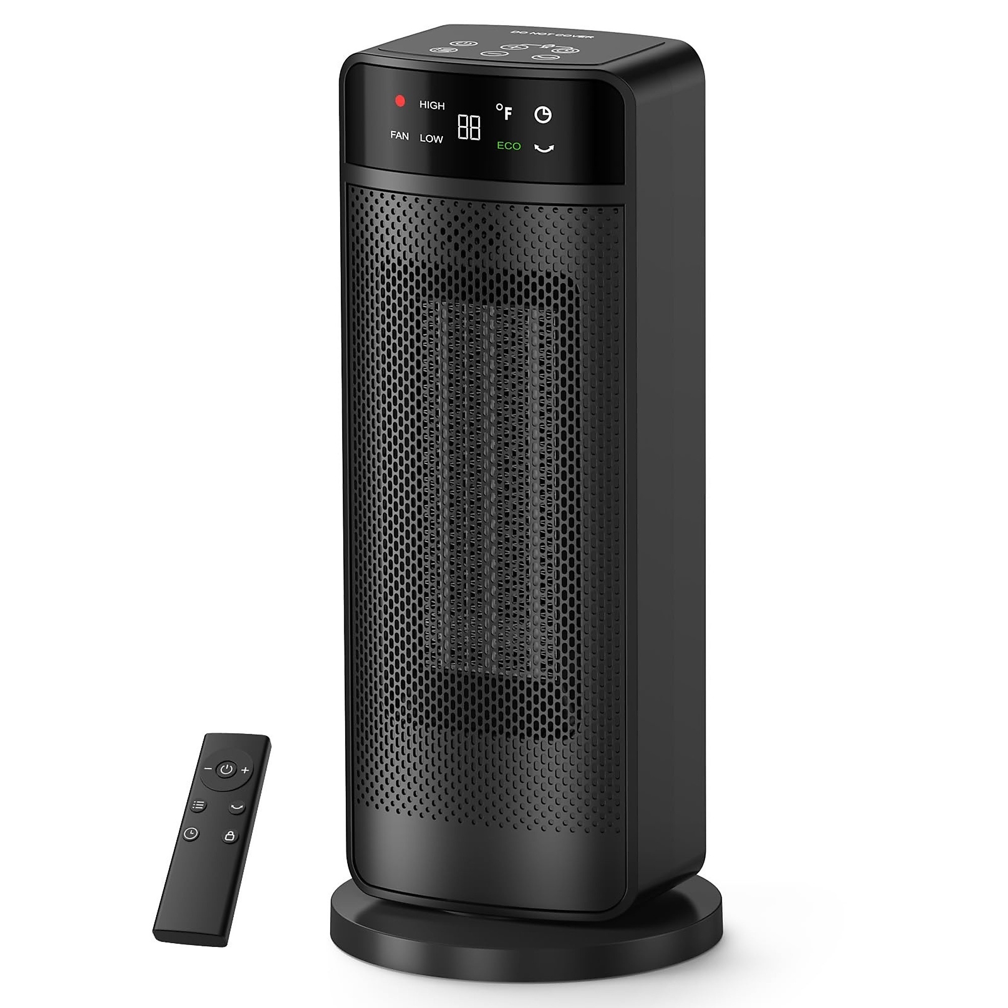 EdenDirect 1500W Space Heaters for Indoor Use, 24H Timer, Child Lock, 60° Oscillating, PTC Ceramic Electric Heater with Remote